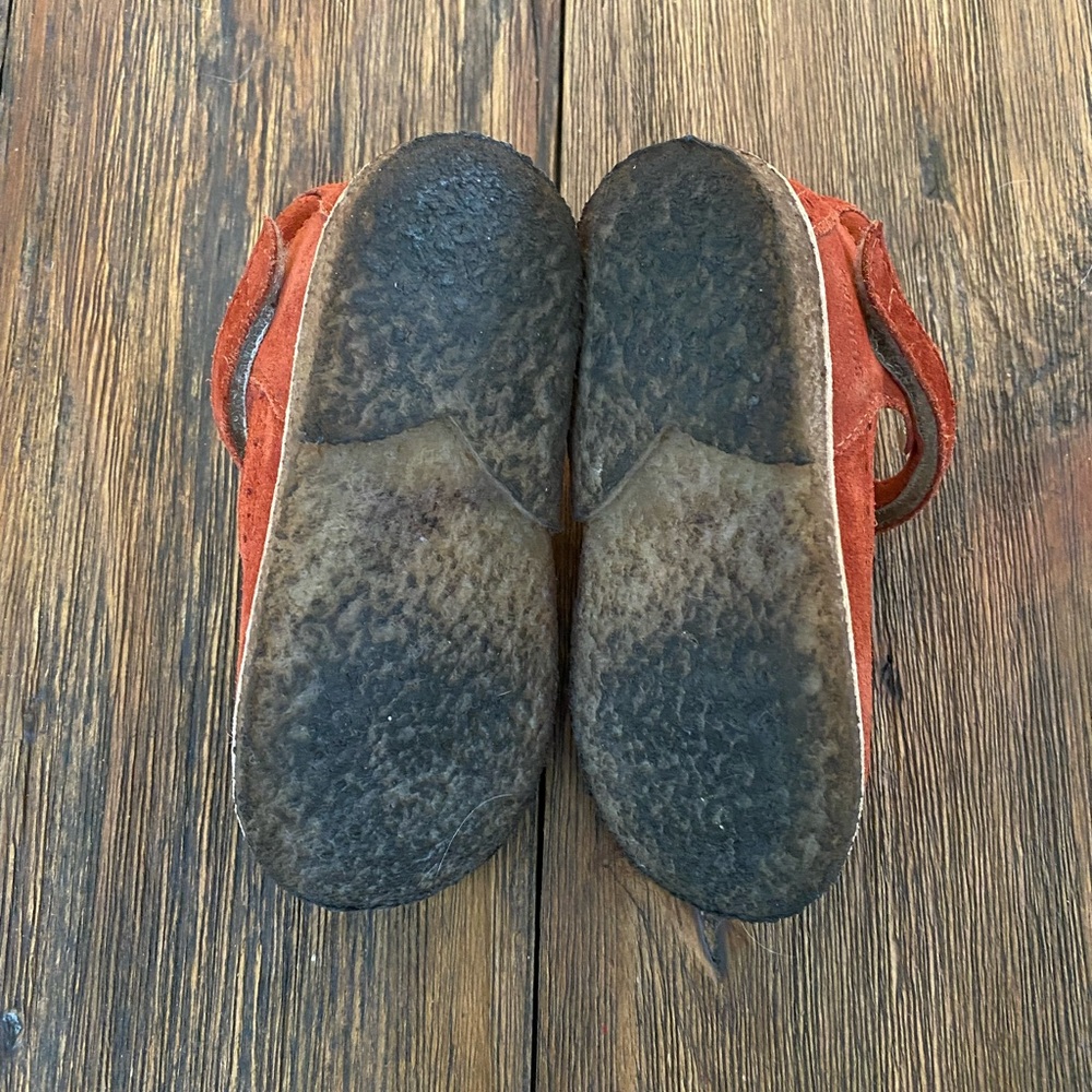 Angulus Rust Suede Mary Jane T-Strap Toddler Shoes - Picture 9 of 12